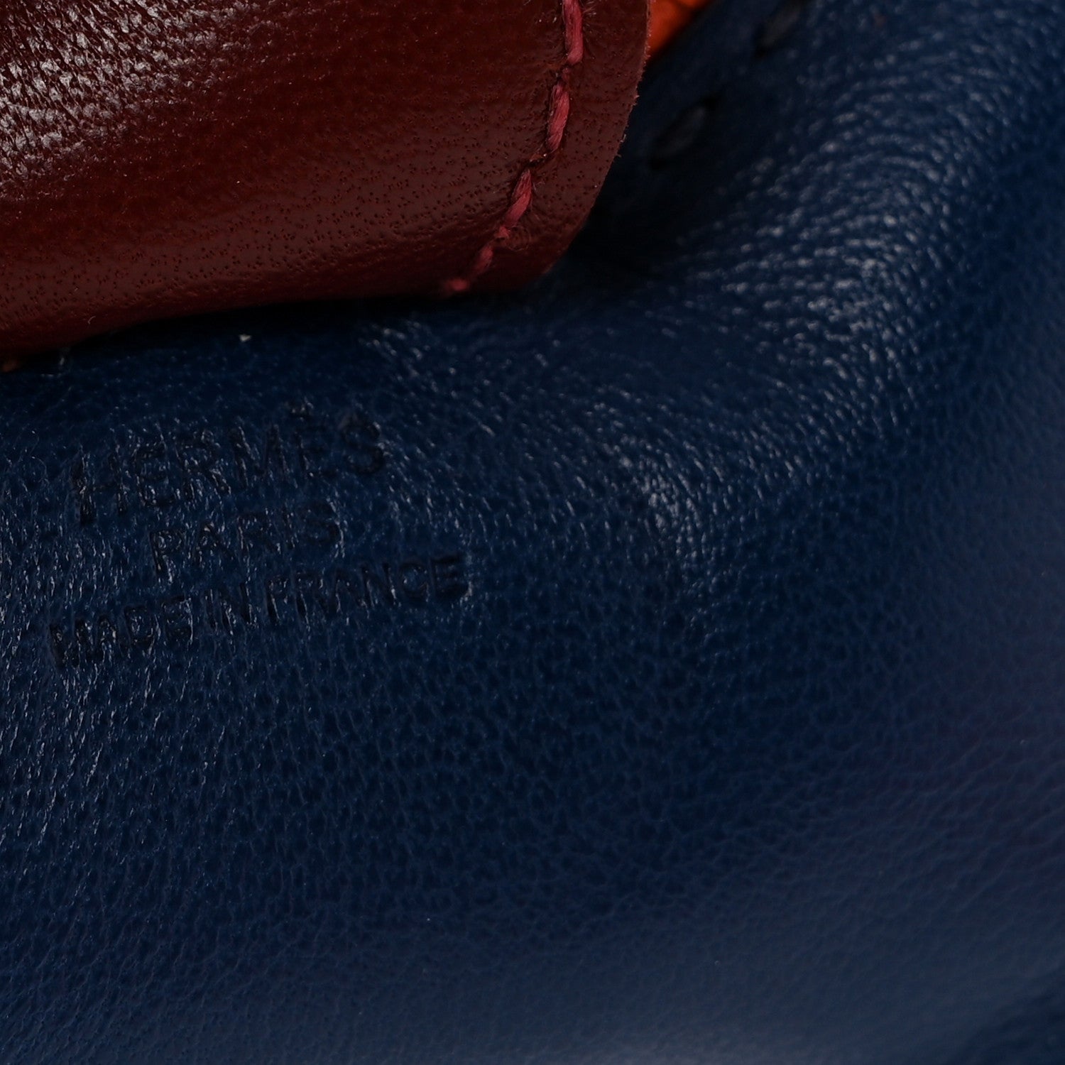 Hermes Milo Lambskin Grigri Rodeo Horse Bag Charm PM Bleu de Malte Rouge H Peony 3 of 4