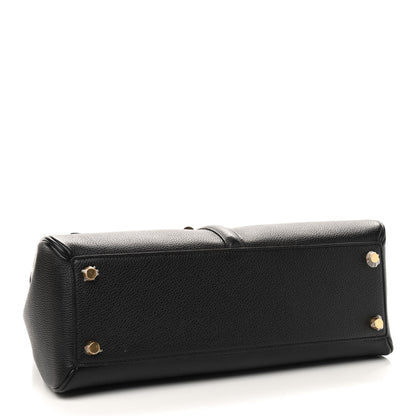 Celine Grained Calfskin Classique 16 Top Handle Bag Black 4 of 9