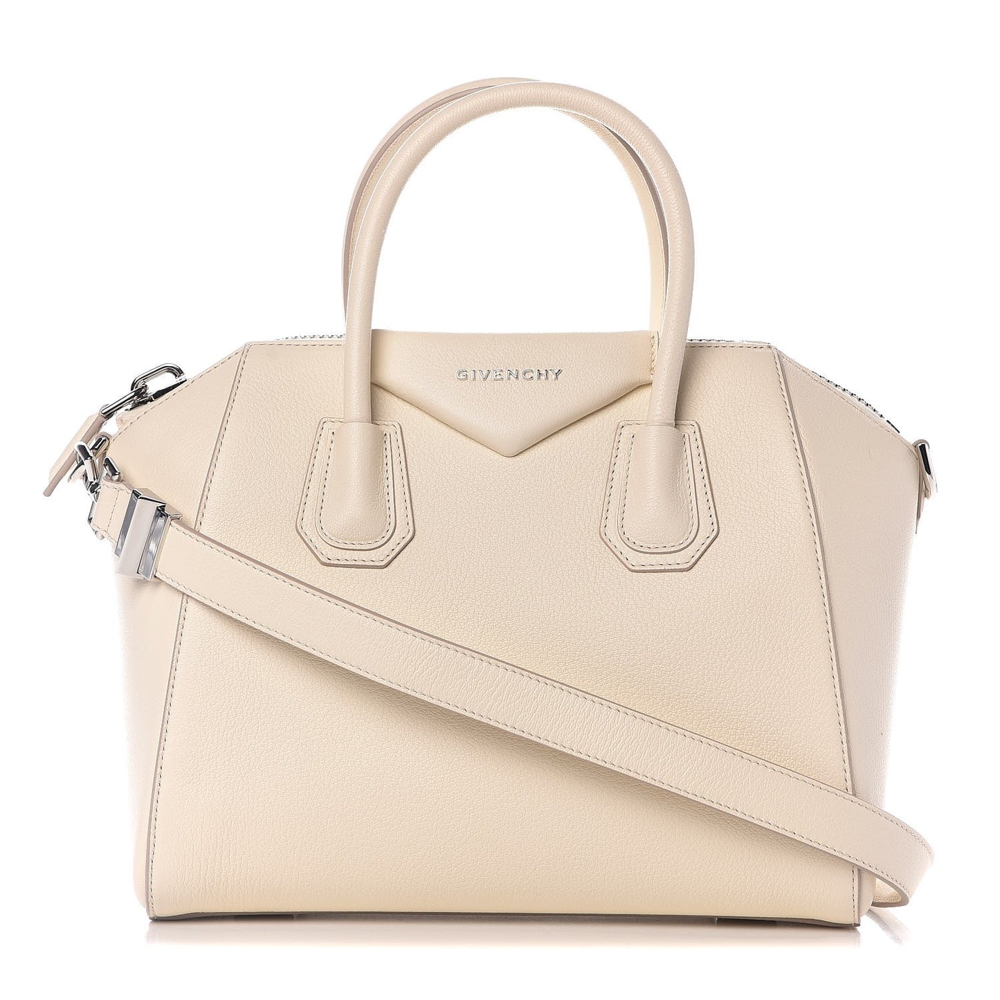 Sugar Goatskin Small Antigona Off White