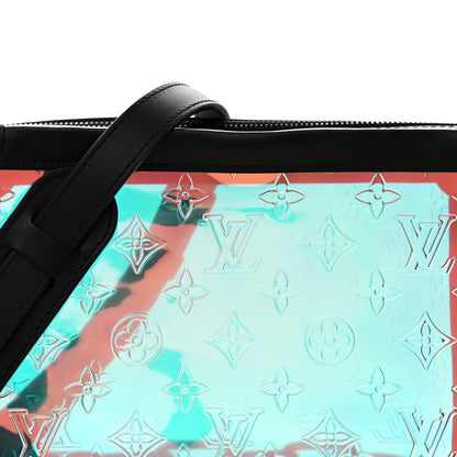 Louis Vuitton Calfskin PVC Monogram Solar Ray Soft Trunk Iridescent Prism Black 7 of 12