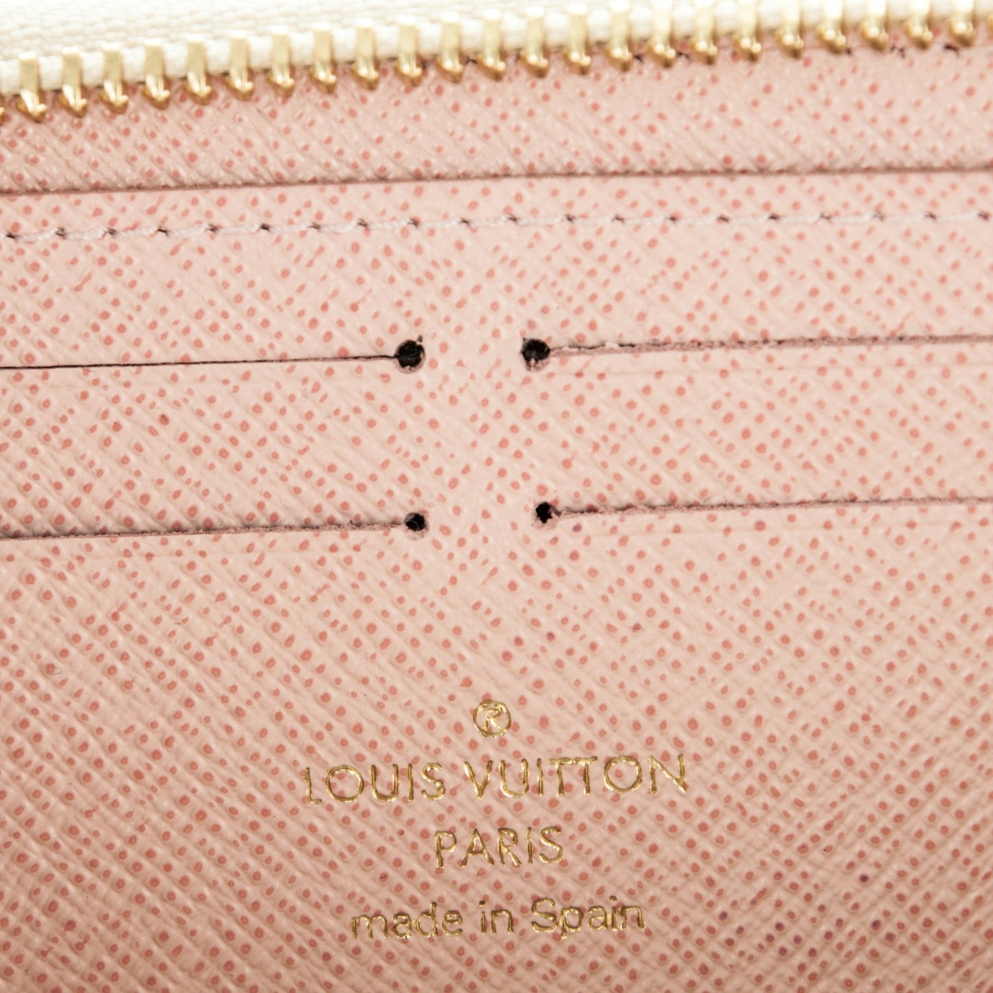 Damier Azur Clemence Wallet Rose Ballerine
