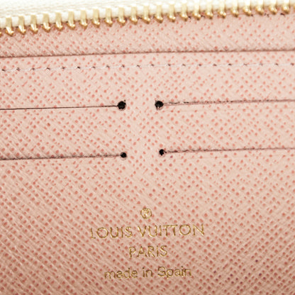 Louis Vuitton Damier Azur Clemence Wallet Rose Ballerine 6 of 7