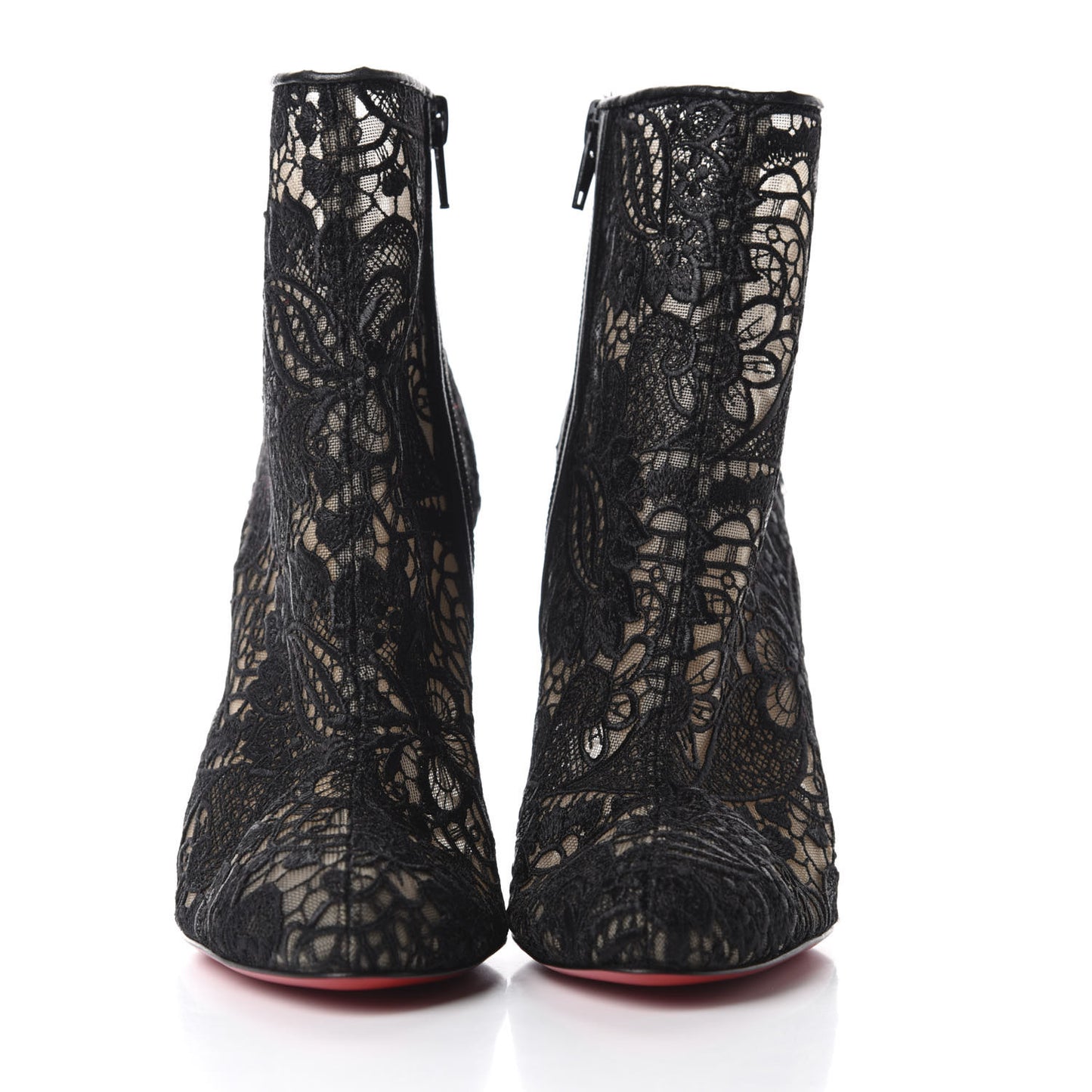 Mesh Guipure Wax Lace Kid Miss Tennis 100 Ankle Boots 36.5 Black