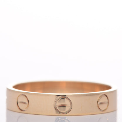 Cartier 18K Yellow Gold 3.5mm LOVE Wedding Band Ring 53 6.25 3 of 4