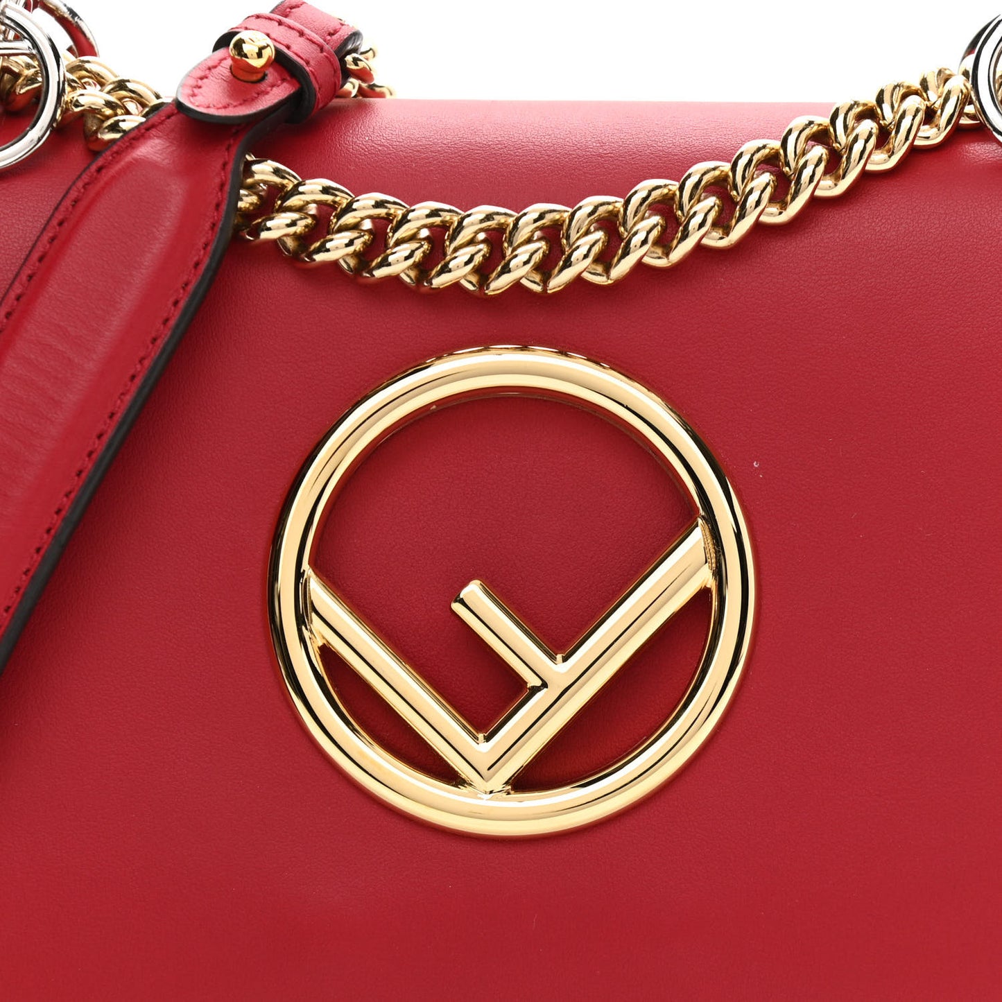 Vitello Century Opaco F is Fendi Small Kan I Shoulder Bag Fragola