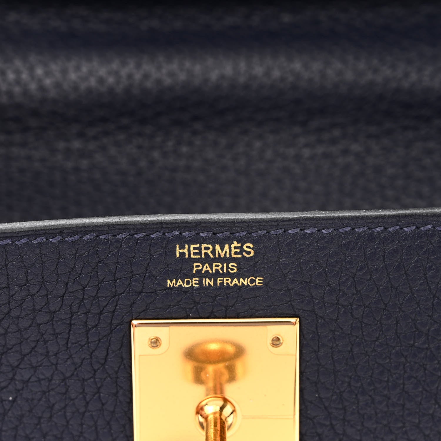 Hermes Togo Kelly Retourne 28 Bleu Nuit 7 of 14