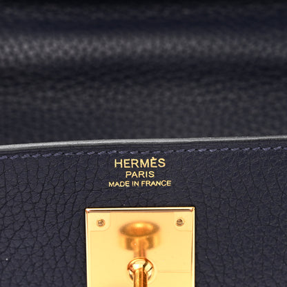 Hermes Togo Kelly Retourne 28 Bleu Nuit 7 of 14