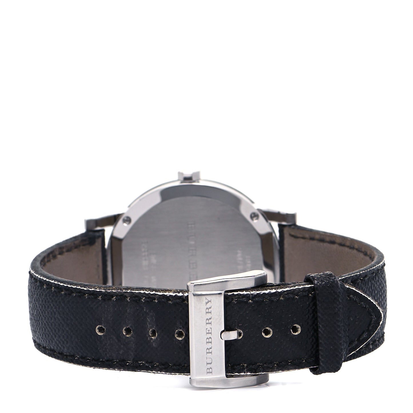 Stainless Steel Calfskin 38mm Quartz Watch Black BU9030