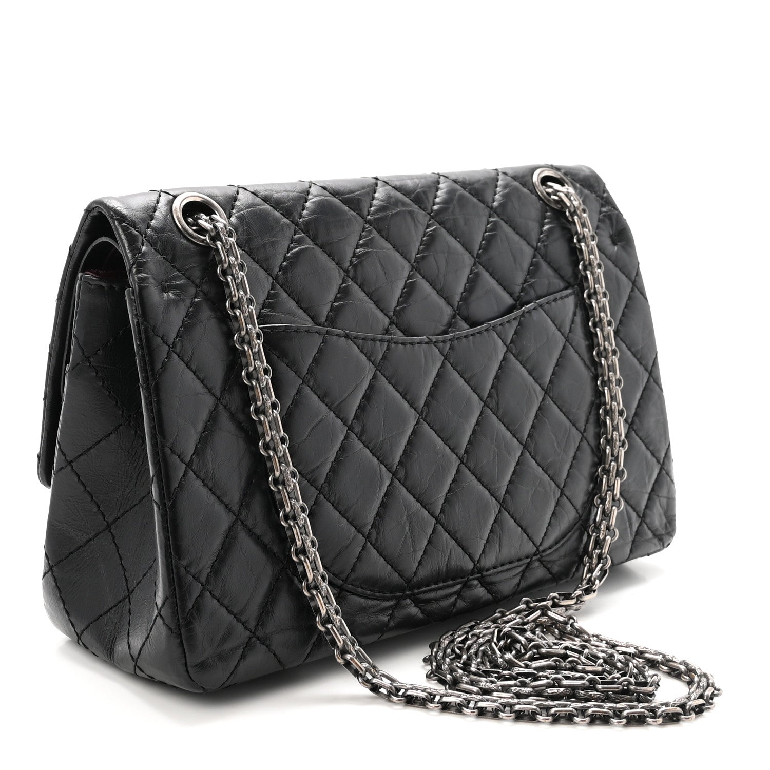 Chanel Aged Calfskin Quilted 2.55 Reissue 225 Flap Black 3 of 10