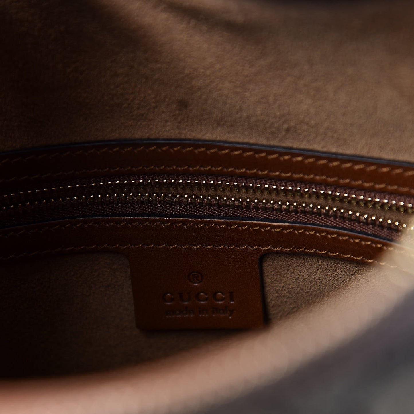 GG Supreme Monogram Linea A Hobo Brown