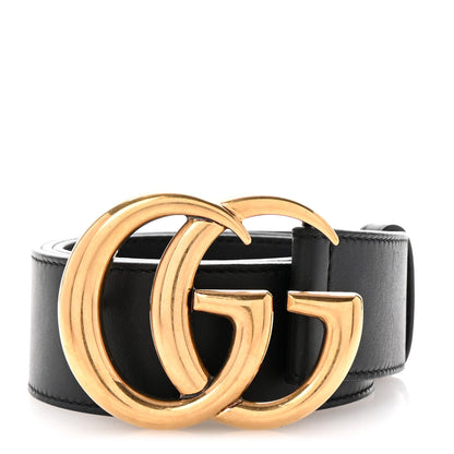 Gucci Calfskin Double G 40mm Belt 75 30 Black 1 of 5