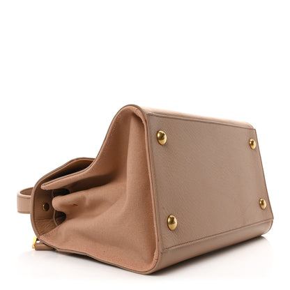 Saint Laurent Calfskin Canvas Small Muse Two Beige 4 of 9