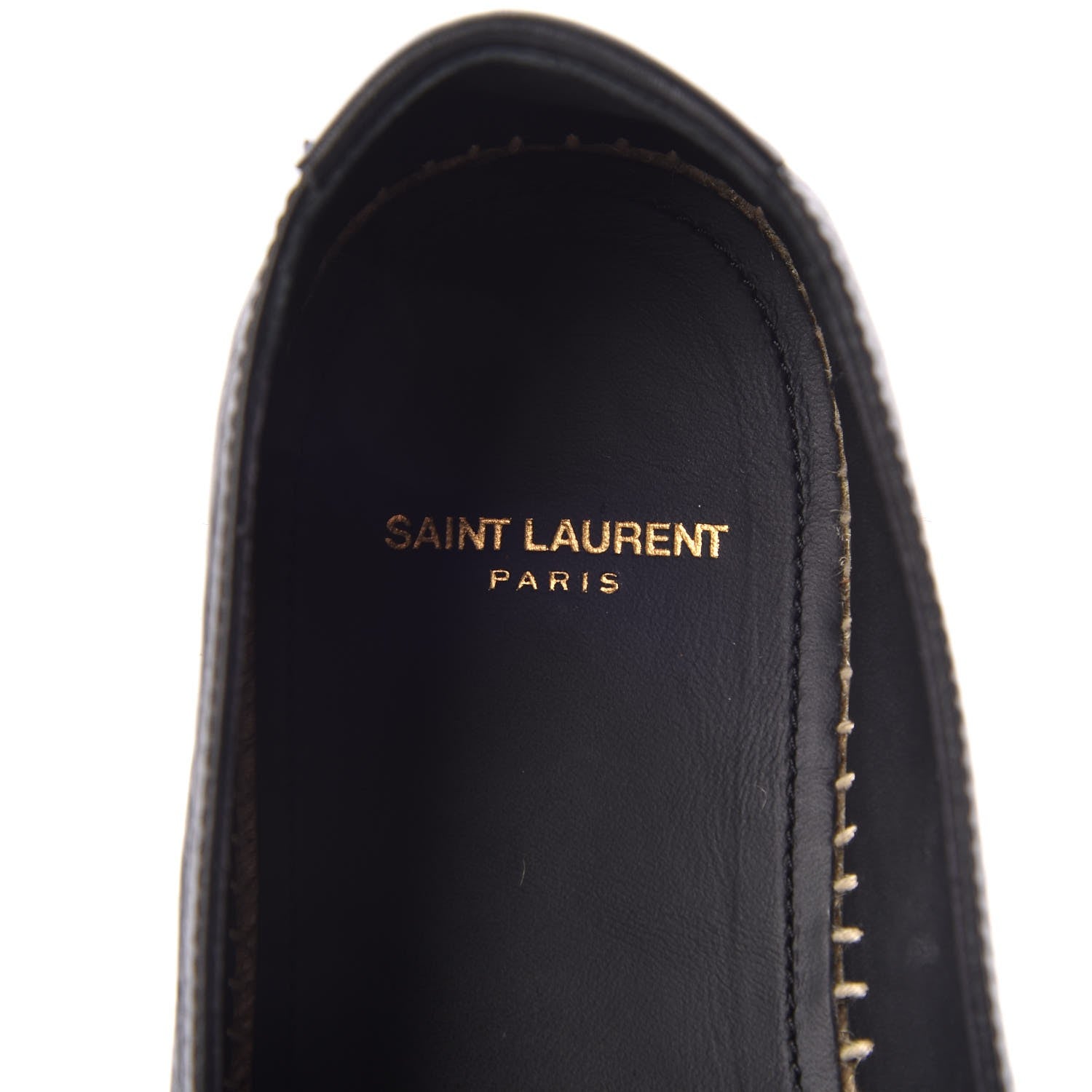Saint Laurent Lambskin Monogram Espadrilles 39 Black 7 of 13