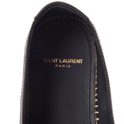 Saint Laurent Lambskin Monogram Espadrilles 39 Black 7 of 13