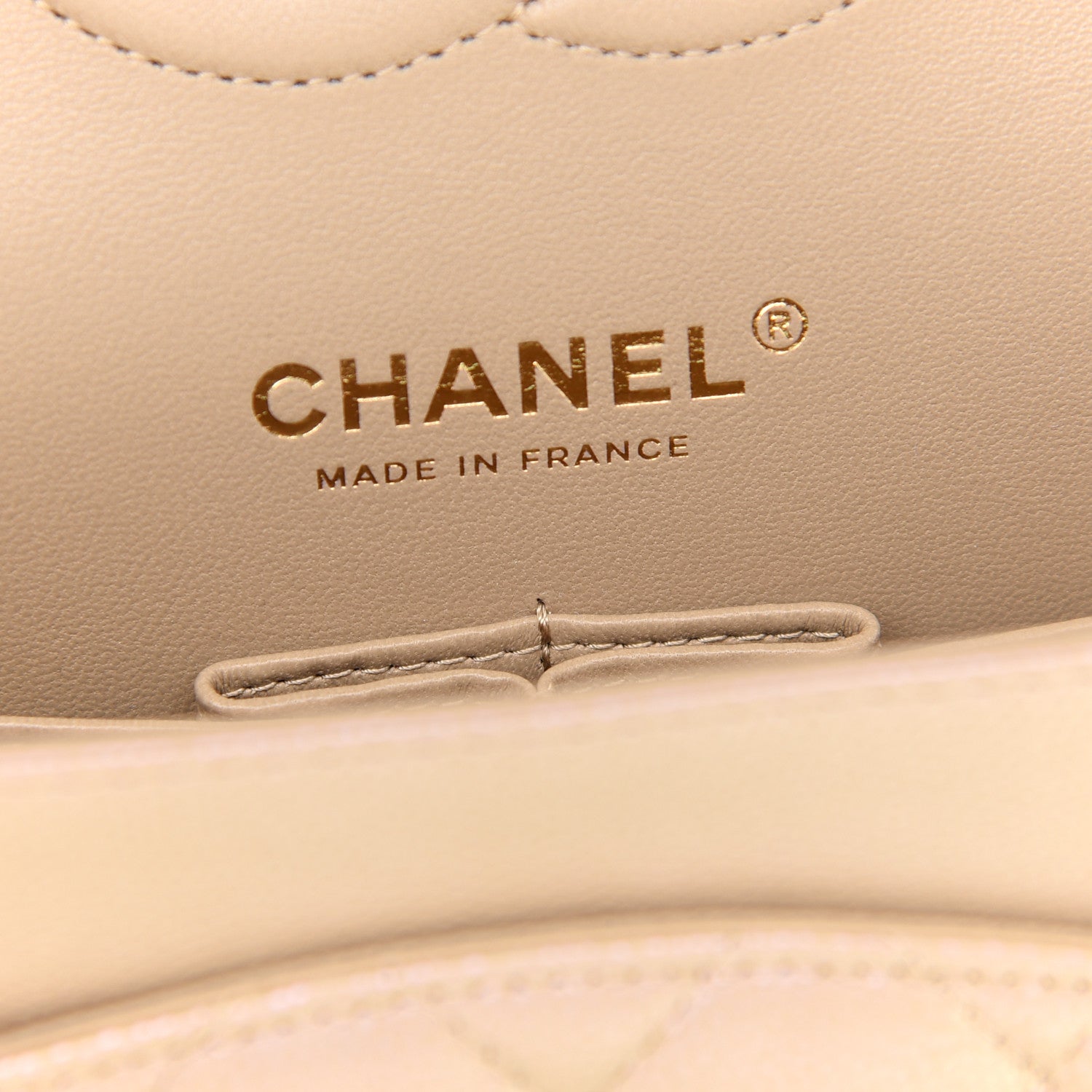 Chanel Iridescent Caviar Quilted Medium Double Flap Dark Beige 6 of 9