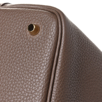 Hermes Taurillon Clemence Picotin Lock 22 MM Etoupe 11 of 12