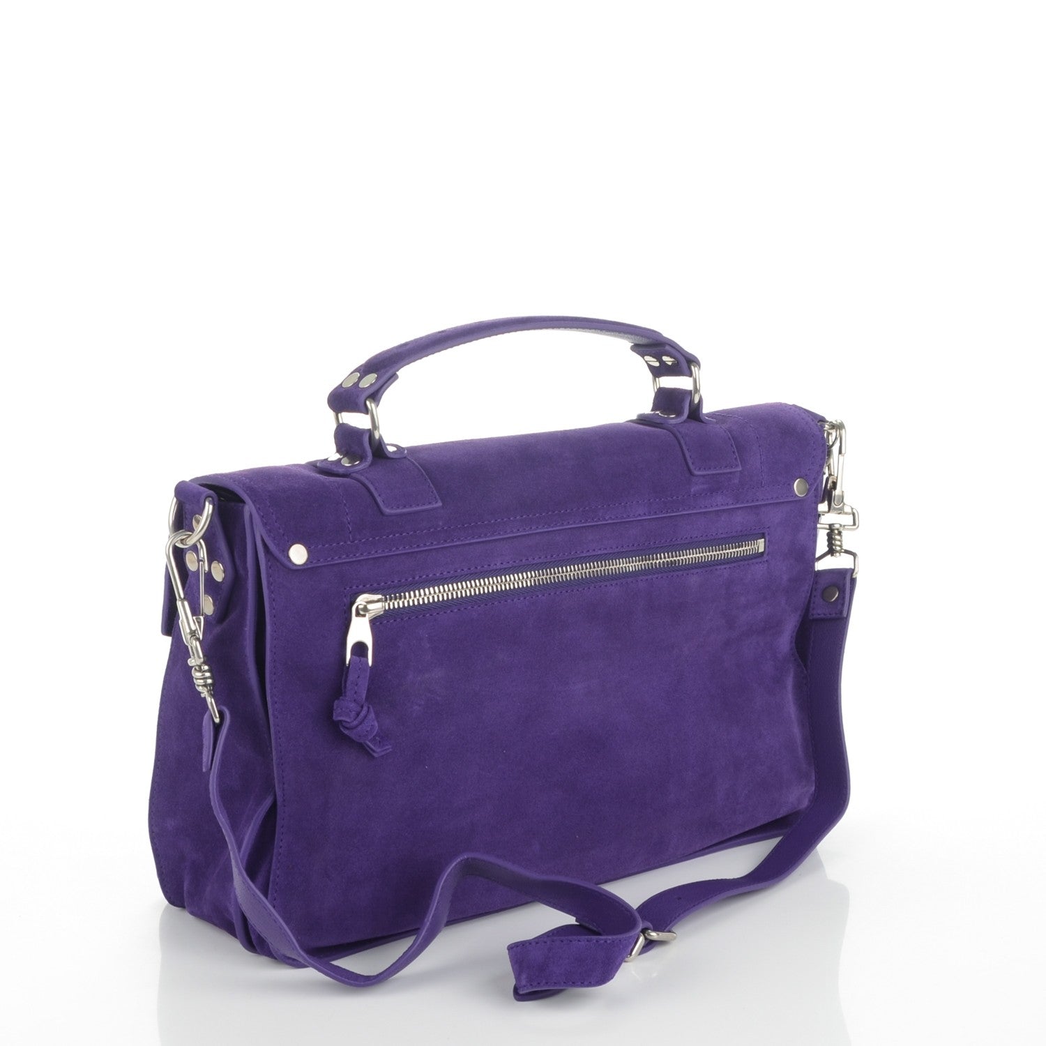 Proenza Schouler Suede Medium PS1 Satchel Amethyst 3 of 7