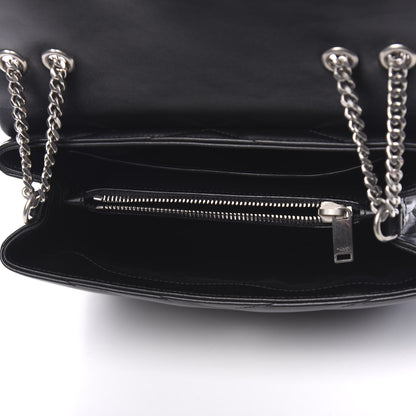 Saint Laurent Calfskin Y Quilted Monogram Small Loulou Chain Satchel Black 6 of 9
