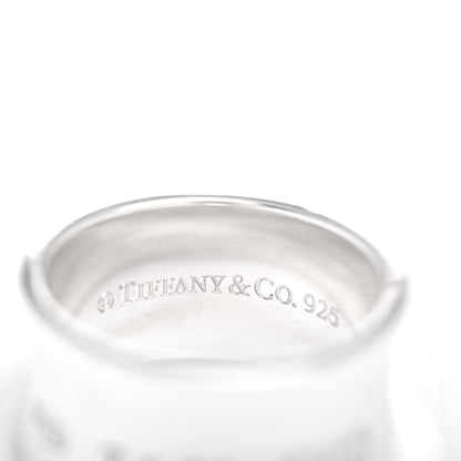 Tiffany Sterling Silver 1837 Wide Ring 63 10.25 4 of 4