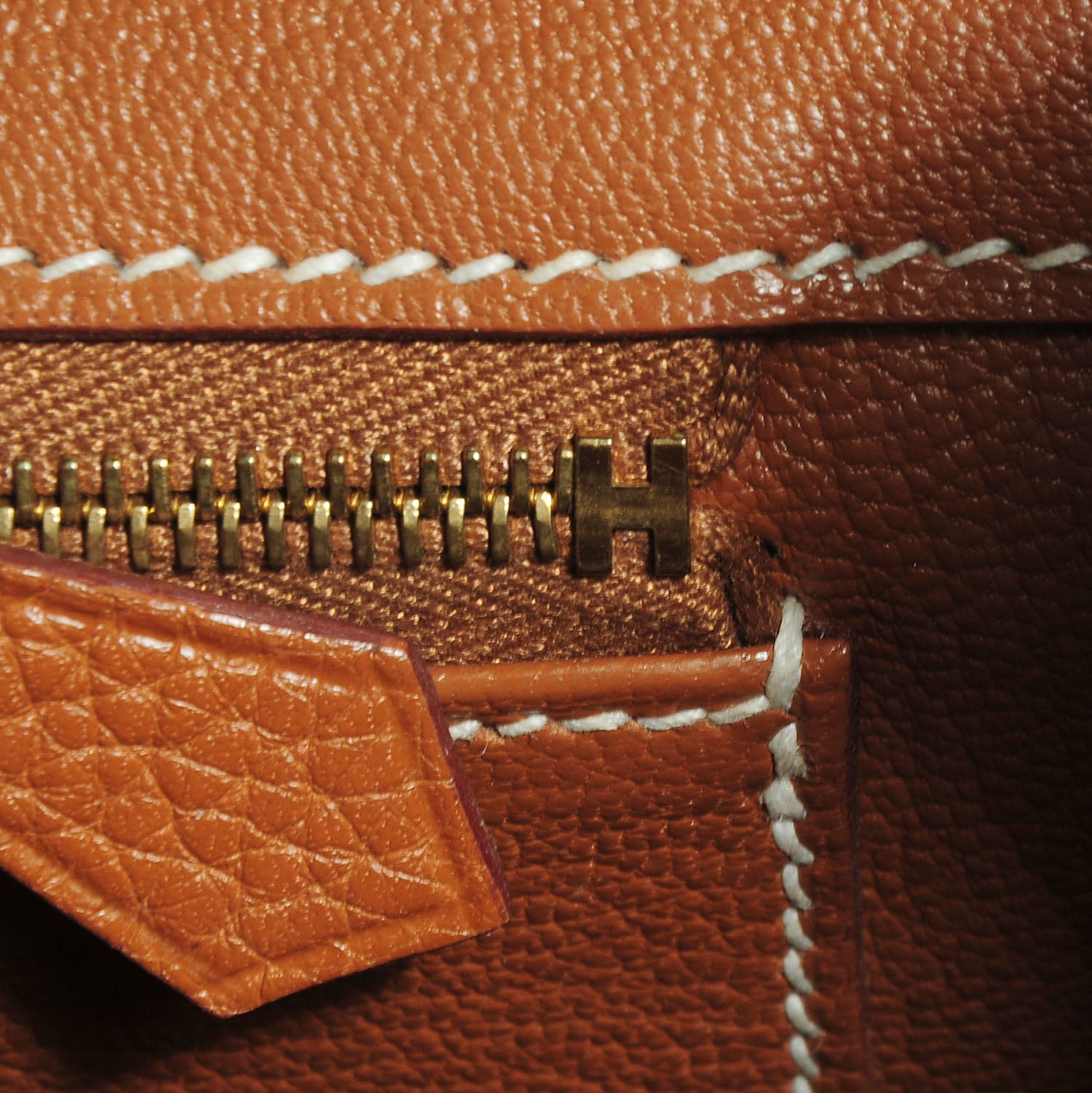 Hermes Taurillon Clemence Birkin 35 Gold 3 of 23