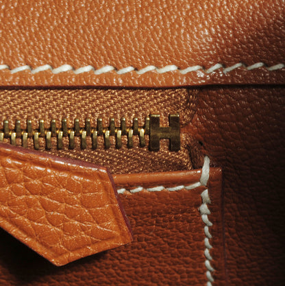 Hermes Taurillon Clemence Birkin 35 Gold 3 of 23