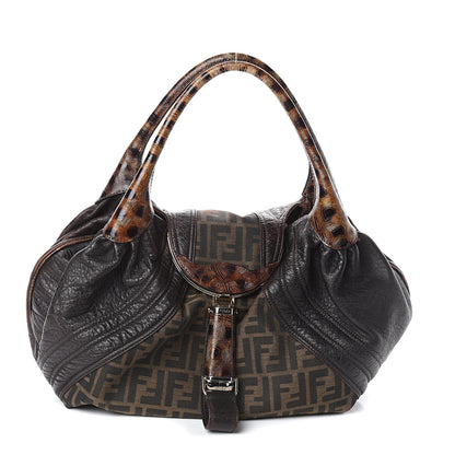 Fendi Zucca Nappa Nuvolata Vitello Tortuga Spy Tobacco Moro 1 of 8