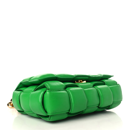 Bottega Veneta Lambskin Maxi Intreccio Padded Chain Cassette Crossbody Bag Parakeet 4 of 8