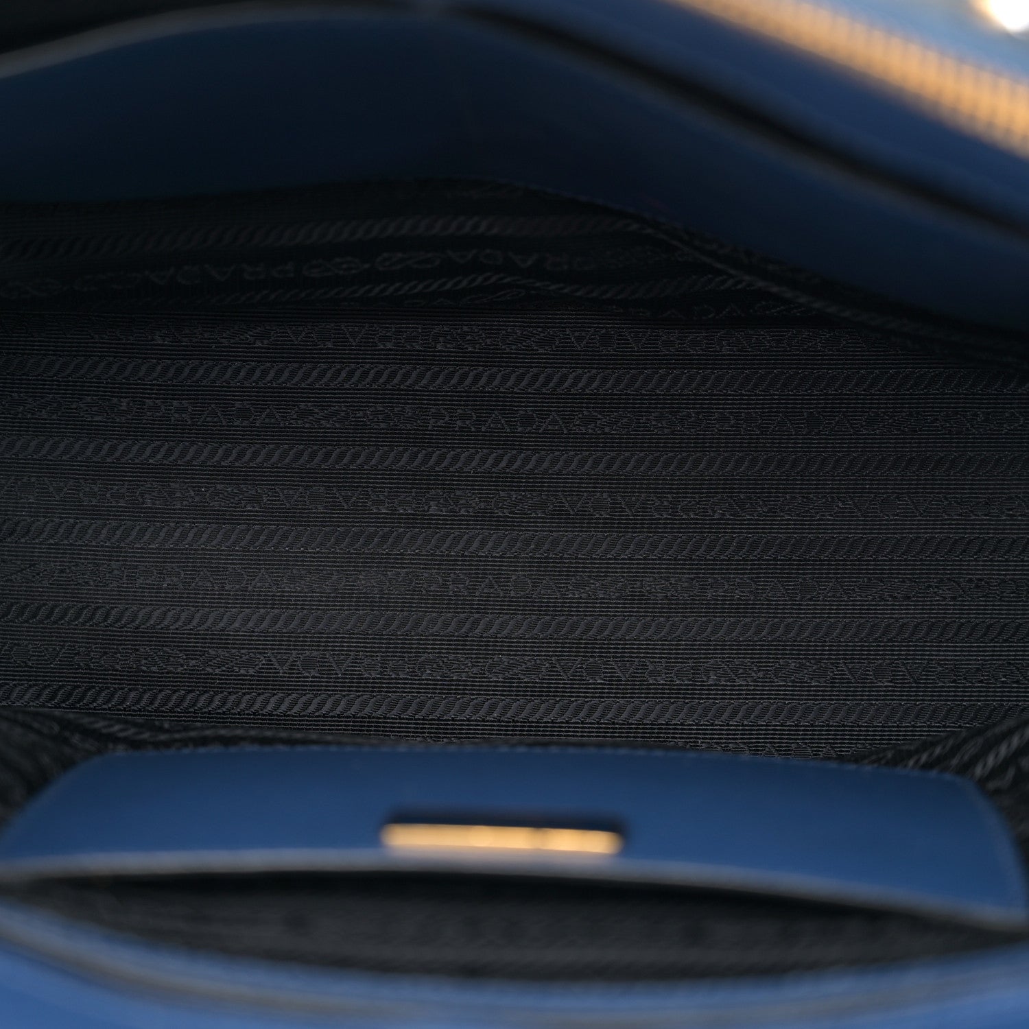 Prada Saffiano Lux Bi-Color Medium Galleria Double Zip Tote Bluette Baltico 5 of 15