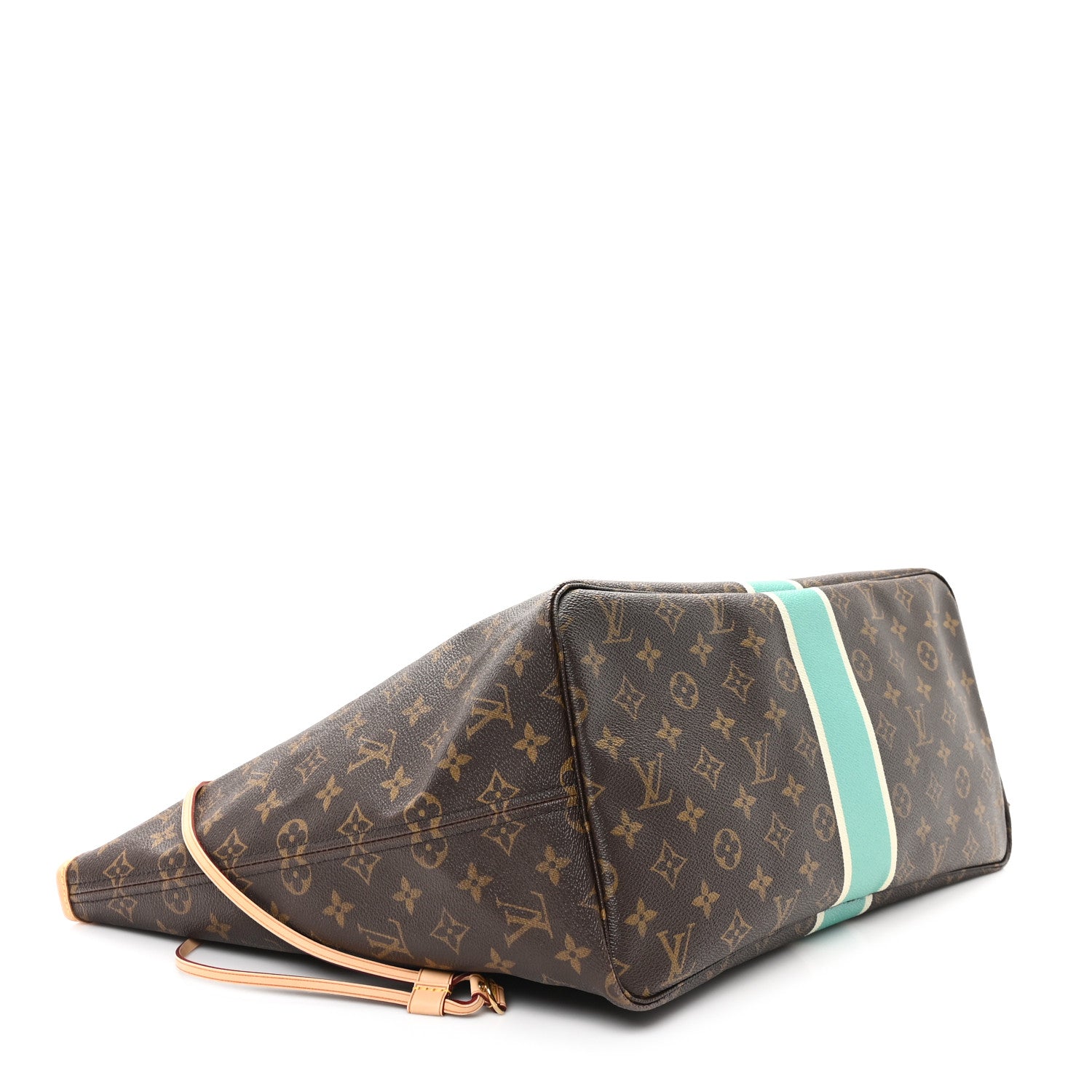 Louis Vuitton Monogram My LV Heritage Neverfull Turquoise White 4 of 11