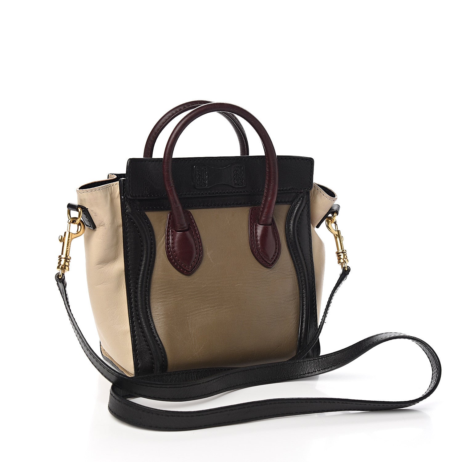 Celine Smooth Calfskin Nano Tri-Color Luggage Grey 2 of 9