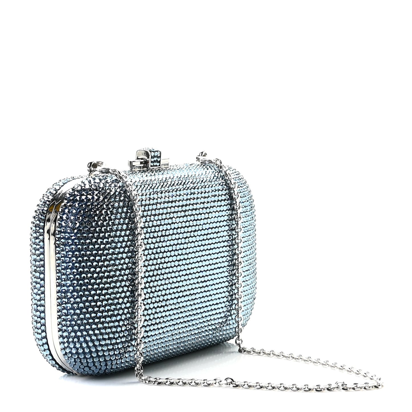 Swarovski Crystal Minaudiere Clutch Blue