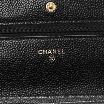 Chanel Caviar Quilted Wallet on Chain WOC Black 7 of 13