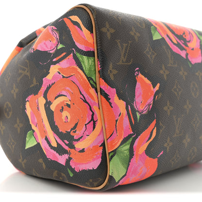 Louis Vuitton Monogram Roses Speedy 30 9 of 12