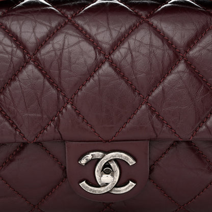 Chanel Aged Calfskin Medium New Portobello Flap Burgundy 8 of 14