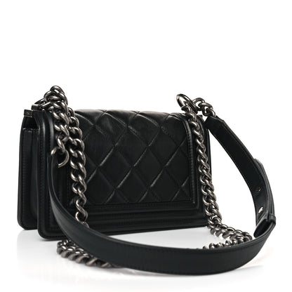 Chanel Calfskin Quilted Small Boy Flap Black 2 of 9