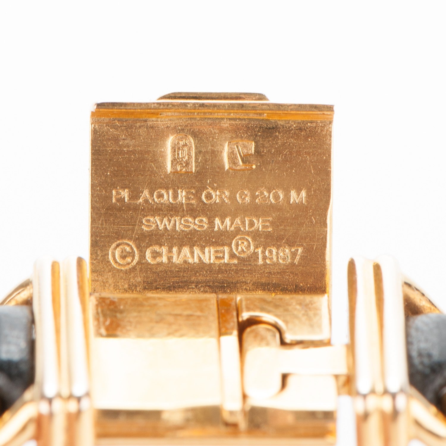 Chanel Stainless Steel Lambskin 20mm Chain Premiere Quartz Watch Gold S 7 of 8
