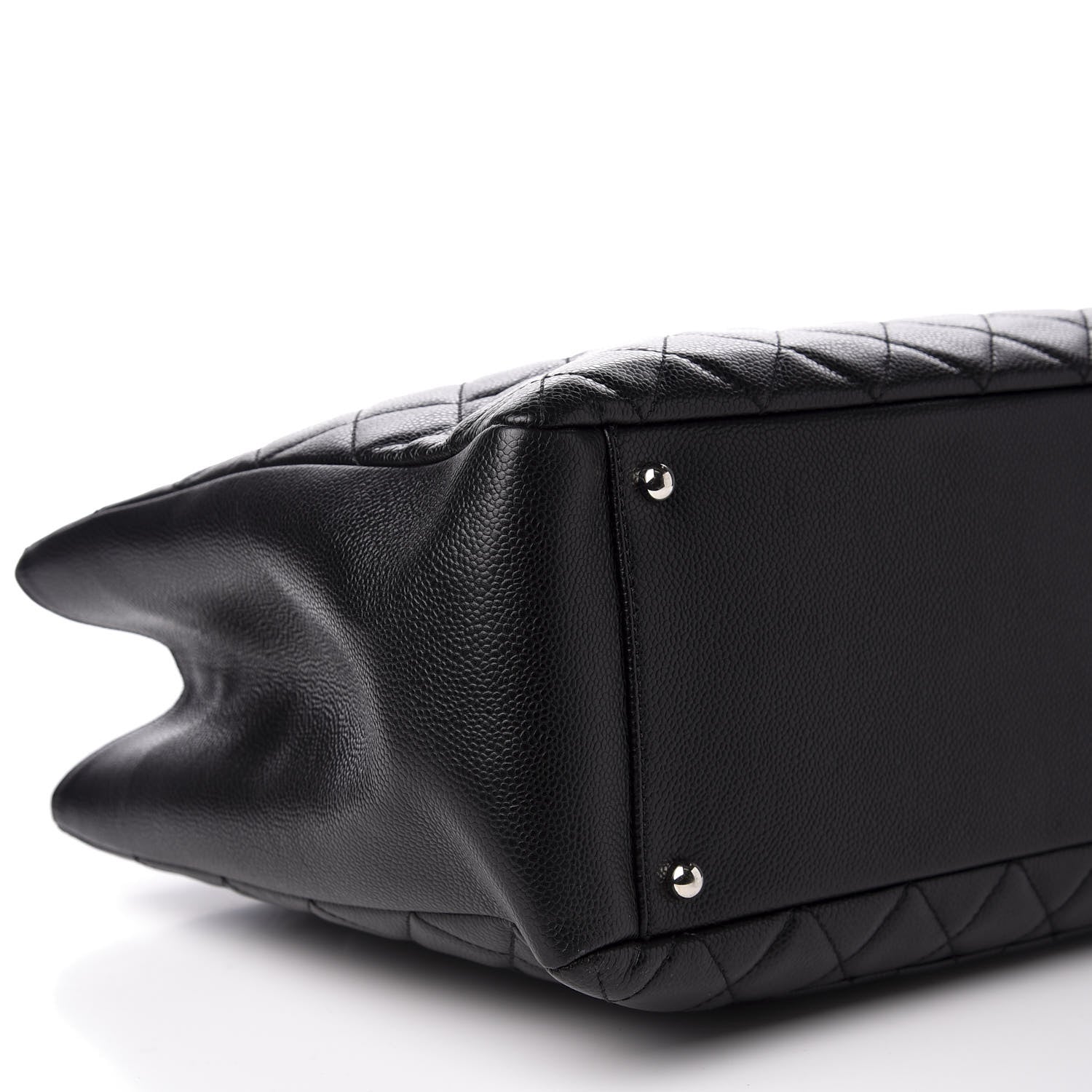 Chanel Caviar Quilted XL Grand Shopping Tote GST Black 5 of 10
