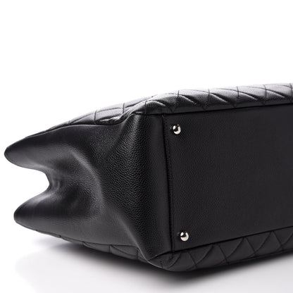 Chanel Caviar Quilted XL Grand Shopping Tote GST Black 5 of 10