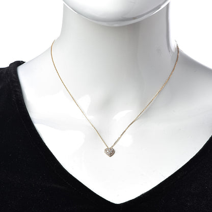 Cartier 18K Pink Gold Diamond Heart Paved Pendant Necklace 2 of 6