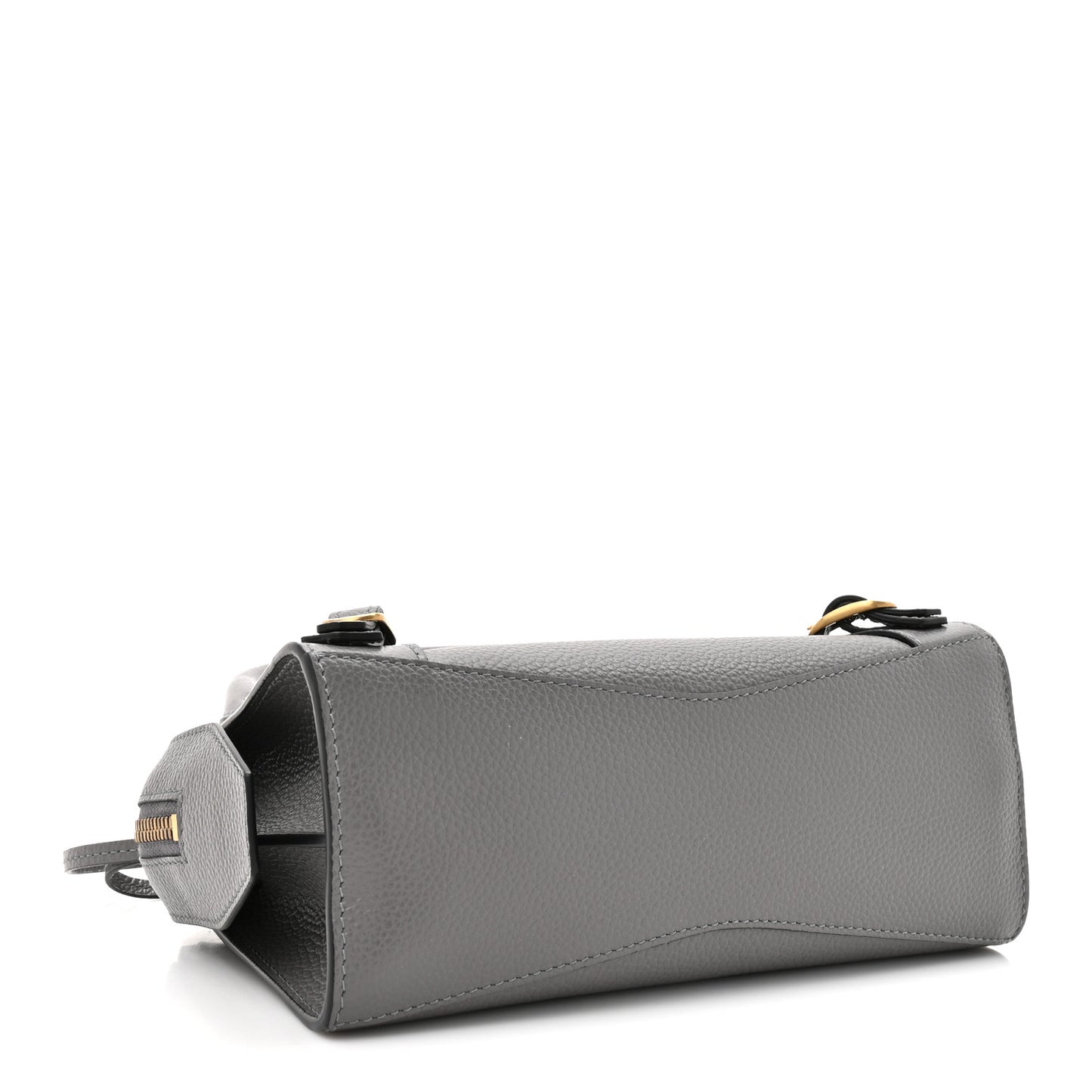 Grained Calfskin Neo Classic Gold Hardware Mini City Dark Grey