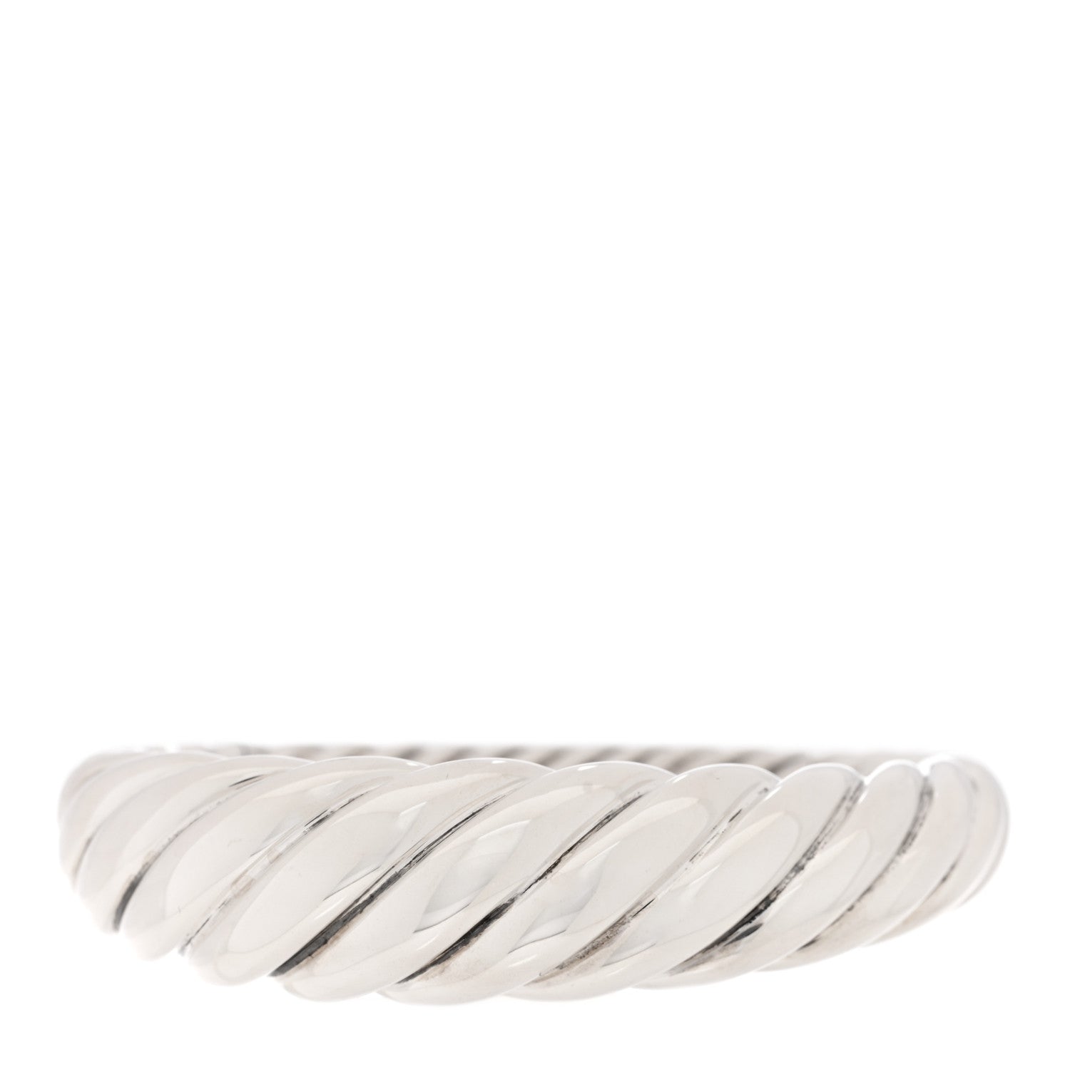 David Yurman Sterling Silver 17mm Pure Form Cable Bracelet 1 of 3
