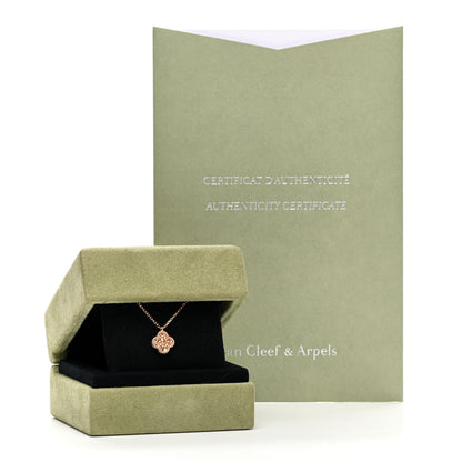 Van Cleef & Arpels 18K Rose Gold Sweet Alhambra Pendant Necklace 6 of 6