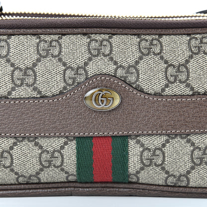 Gucci GG Supreme Monogram Web Mini Ophidia GG Bag Brown 10 of 13