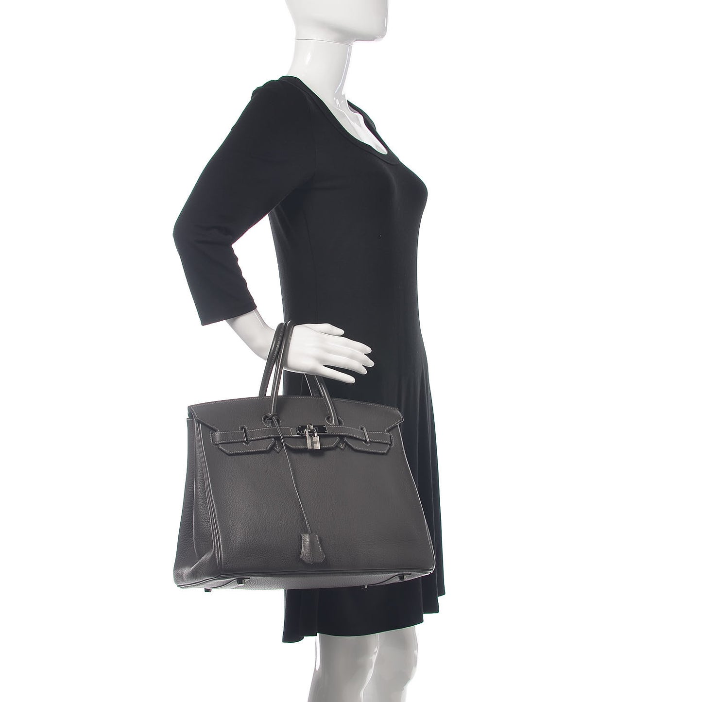 Taurillon Clemence Birkin 35 Graphite