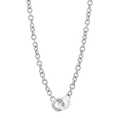Tiffany Sterling Silver 1837 Circle Clasp Necklace 1 of 5