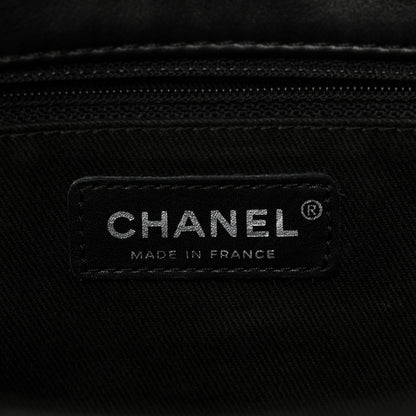 Chanel Calfskin Stitched Large Expandable Flap Bag Black 7 of 11