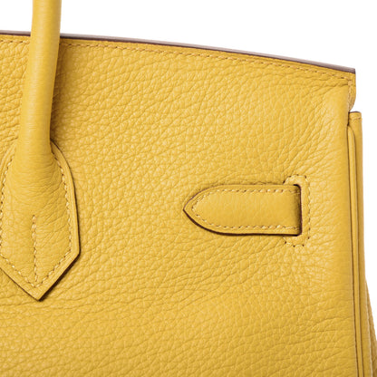 Hermes Taurillon Clemence Birkin 35 Soleil 9 of 32