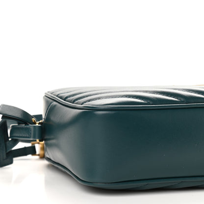 Saint Laurent Calfskin Matelasse Monogram Lou Camera Bag Sea Turquoise 8 of 9