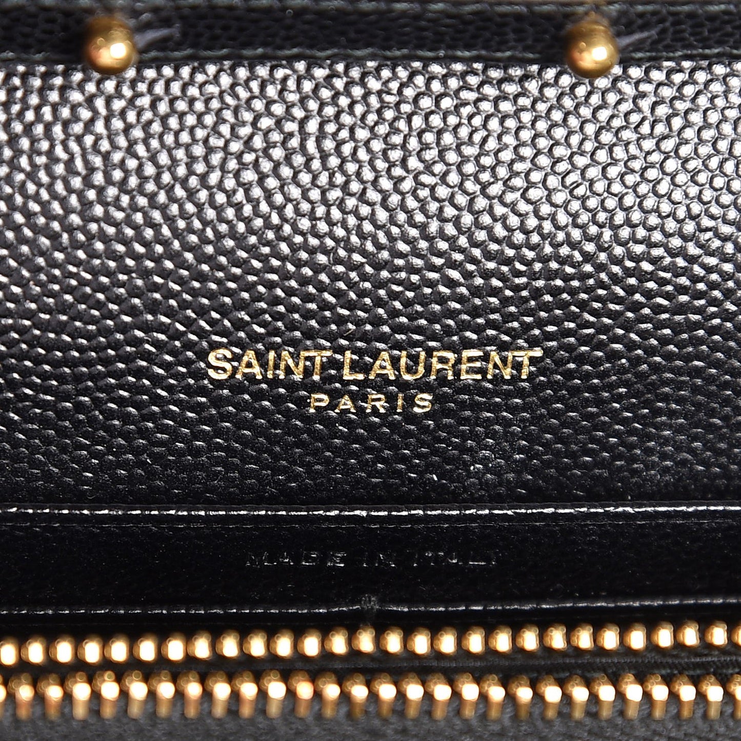 Grain De Poudre Matelasse Chevron Monogram Chain Wallet Black