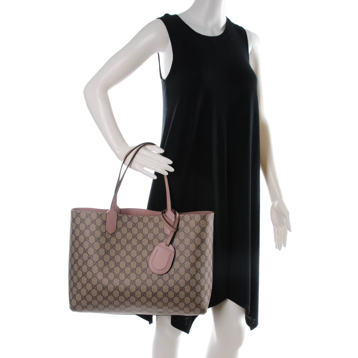 Gucci GG Supreme Monogram Medium Reversible Tote Beige Dark Cipria 2 of 6